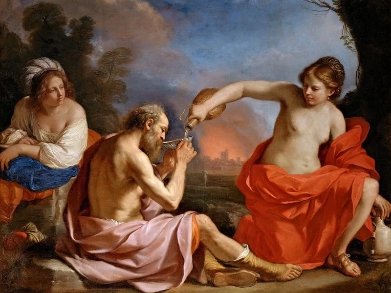 1591-Giovanni Francesco Barbieri, detto il Guercino - Loth e le figlie - Louvre, Parigi